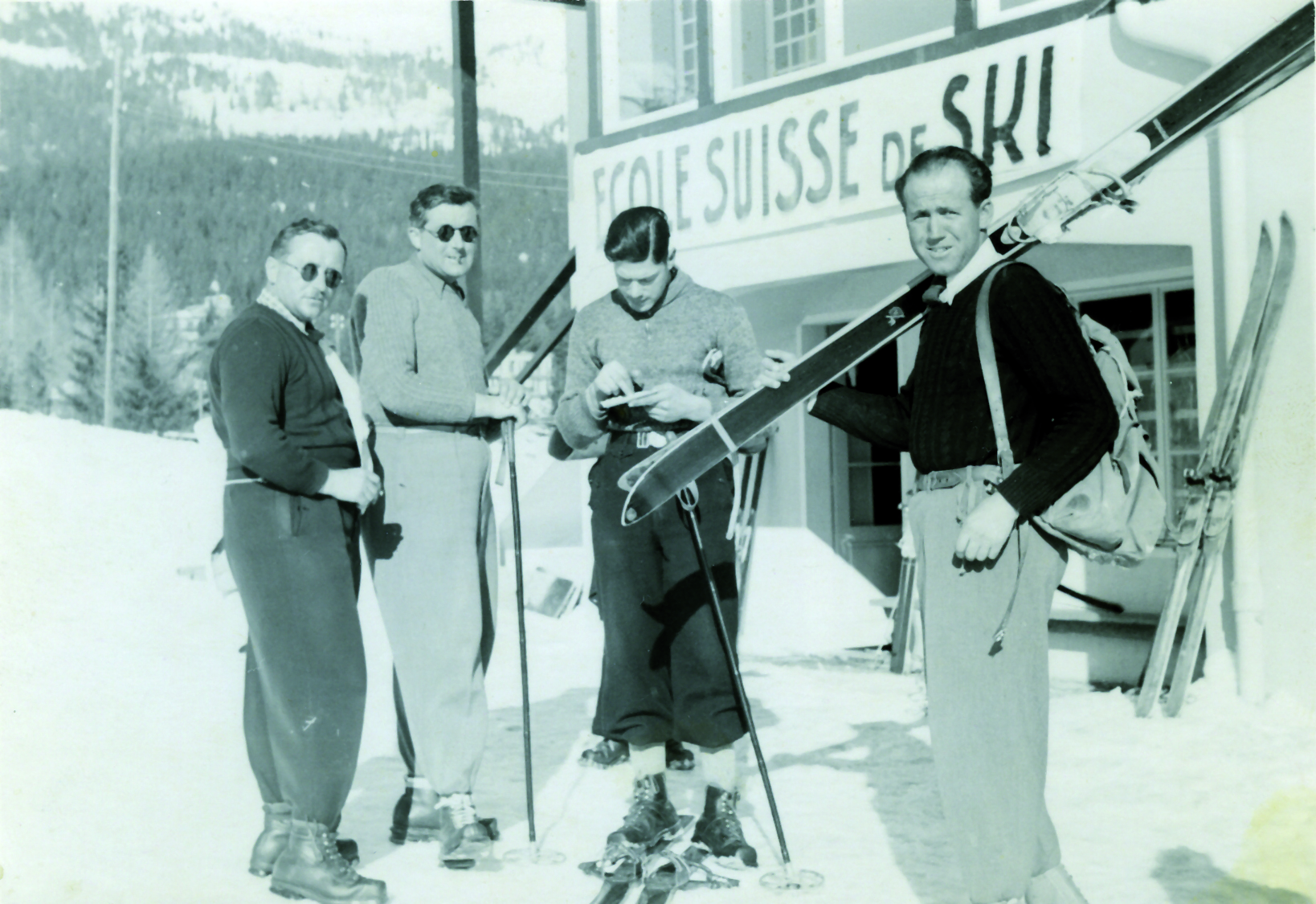 de g à d _ heinrich gentinetta otto gentinetta martin barras et alex gentinetta 1937