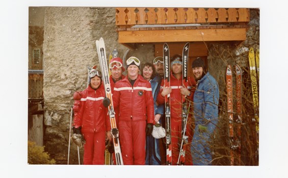 de g à d _ monique vuignier grichting bernard doep rudi rotzer et peter kuonen 1978 [mediaCopyright: © Archives de Monique Vuignier-Grichting]