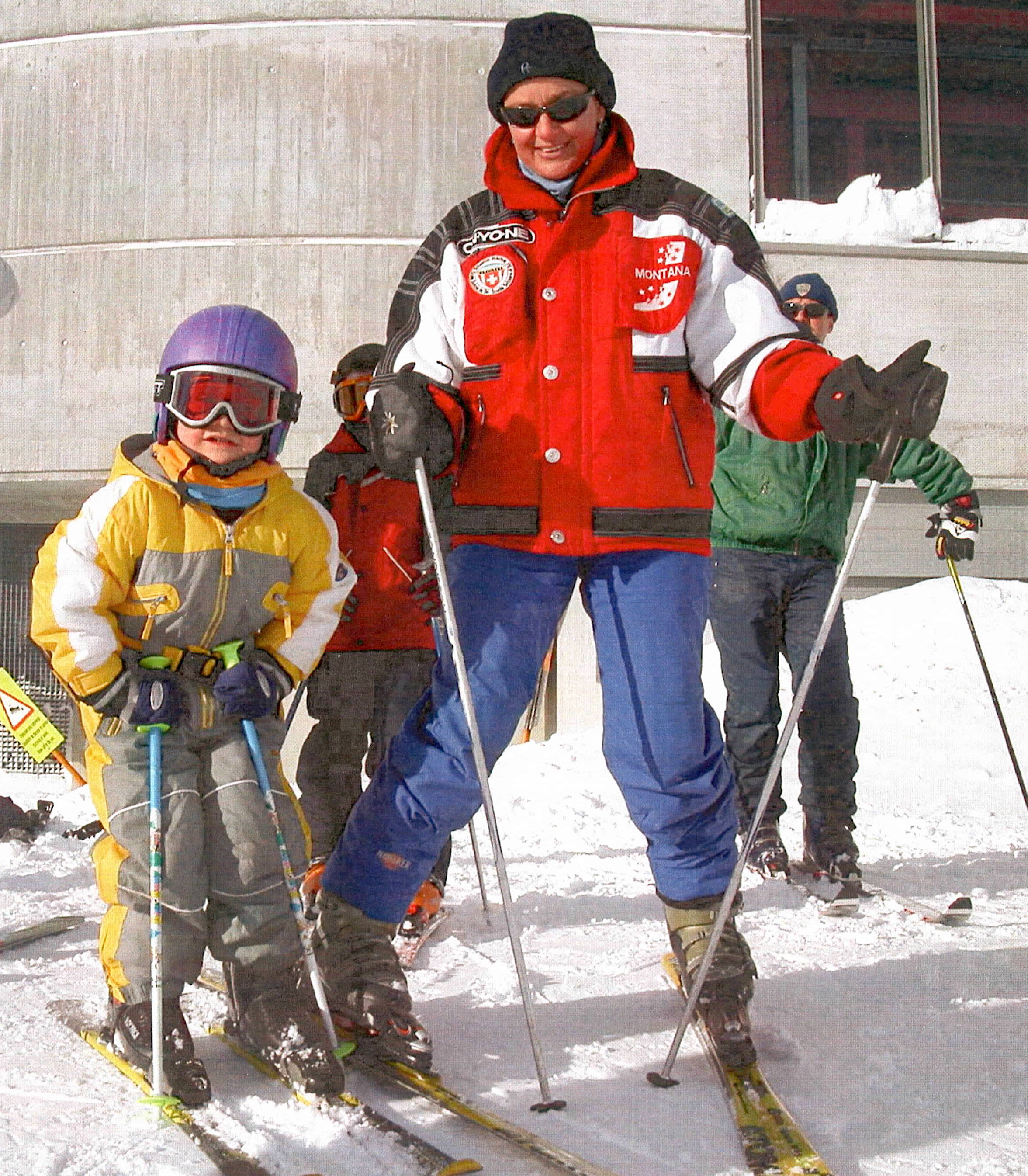 la venthônarde monique vuignier ici en 2003 apprend à skier aussi bien aux enfants quaux adultes